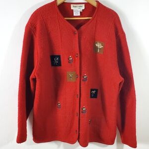 Vintage Franco Valeri 100% Wool Cardigan